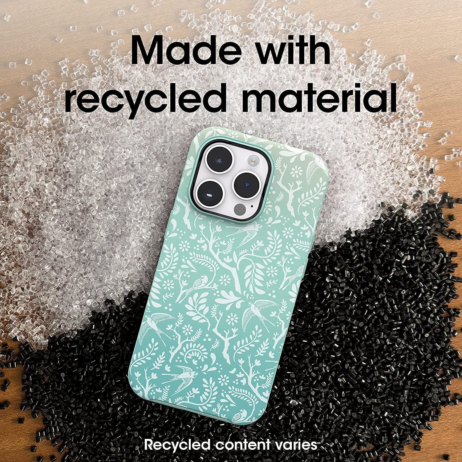OtterBox Symmetry Series+ Antimicrobial Case with Magsafe for iPhone 14 Pro Only - Non-Retail Packaging - Feathers and Ferns Green