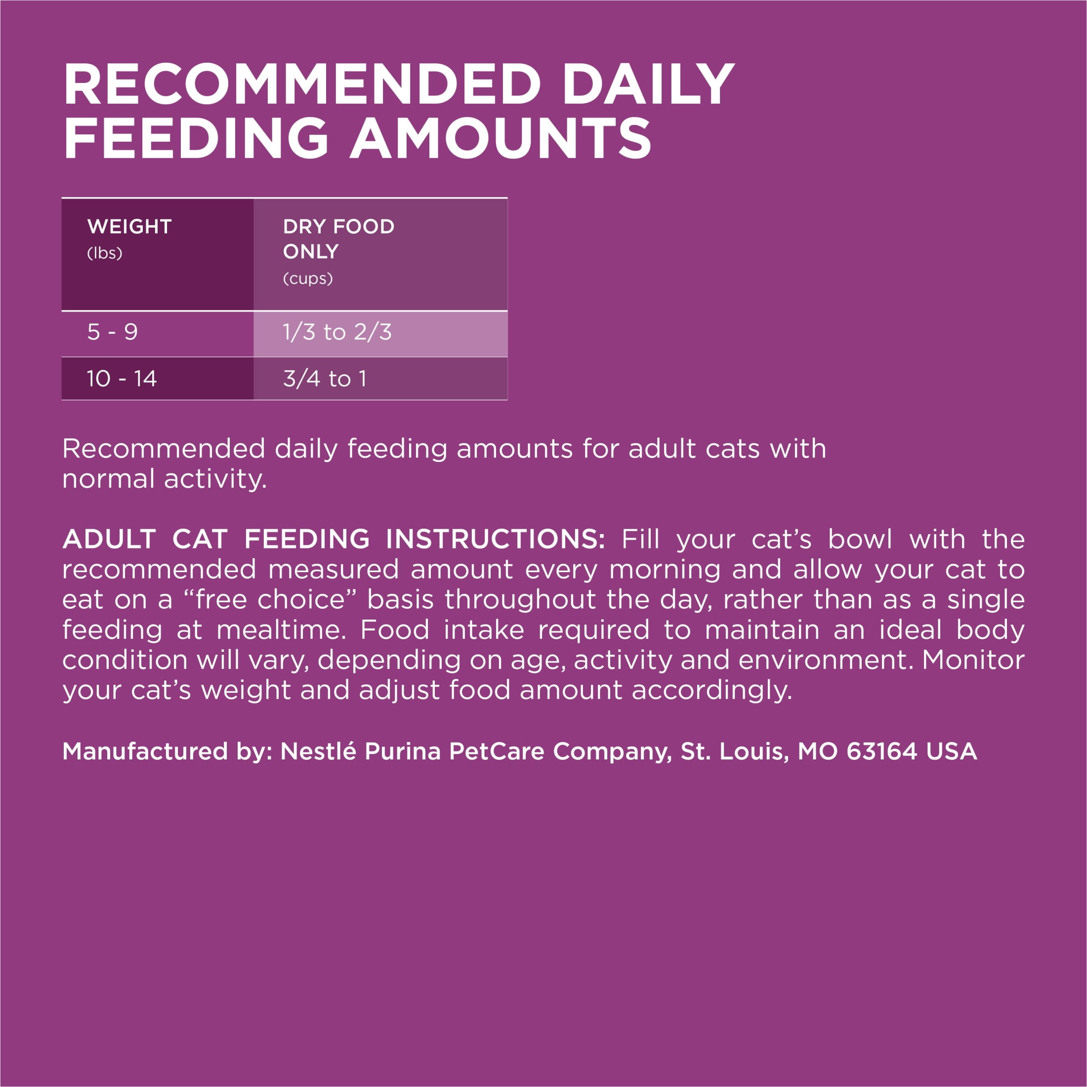 Purina ONE Plus Whole Body Support With Chicken Dry Cat Food, 22 lb.