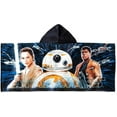 thumbnail image 4 of STAR WARS Hooded Bath Towels Wrap in Black, 4 of 5