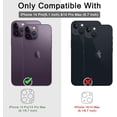 thumbnail image 3 of for iPhone 14 Pro & iPhone 14 Pro Max Camera Lens Protector,Ultra Clear [Case Friendly] [Aluminum Edge] 9H Hardness Camera Ring Cover with Easy Installation Tray [3Pcs in 1 Set] -Glitter Purple, 3 of 5