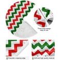 thumbnail image 2 of FMSHPON Red Green White Texture Xmas Christmas Tree Skirt Stand Mat for Holiday Party Decoration Indoor Outdoor 36 inches, 2 of 6