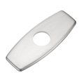 thumbnail image 1 of Cubierta de agujero para grifo de fregadero de 6 pulgadas, placa de cubierta de grifo en forma de barco de acero inoxidable, tono plateado, 1 of 7