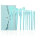 thumbnail image 1 of Fofosbeauty Makeup Brushes Pinceaux à maquillage Kit 10 Pcs Set, Powder Foundation Eyeshadow Eyeliner Lip Brush with a Storage Bag, Babyblue, 1 of 6