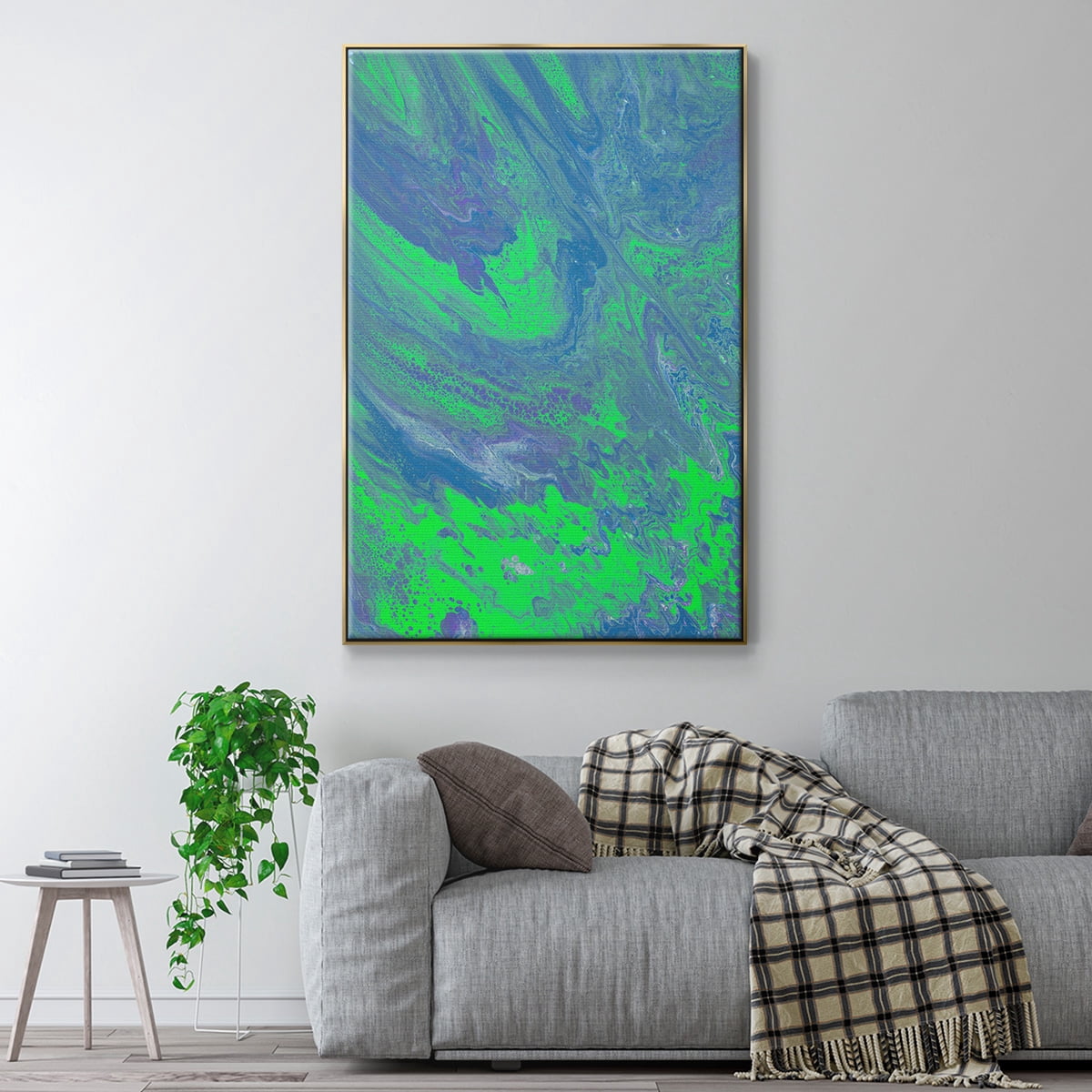 M93 Framed Premium Gallery Wrapped Canvas - Ready to Hang - 27 x 41 - Gold Floating Frame