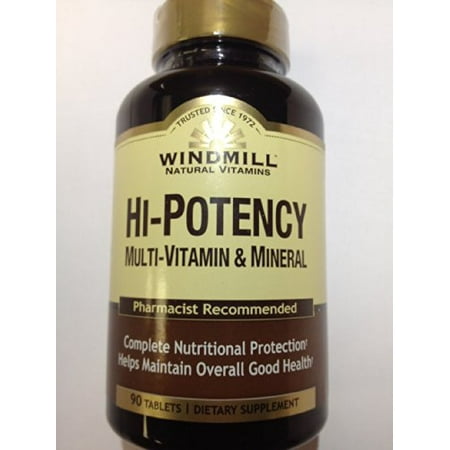 Windmill Natural Vitamins Hi-Potency Multi-Vitamin & Mineral 90