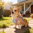 thumbnail image 7 of AuroraX Checked Pet Harness Set Adjustable Mesh Vest Easy Fit Lightweight Breathable Two Piece Pet Supplies for Dog Cat Red, 7 of 7
