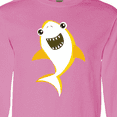 thumbnail image 4 of Inktastic Cute Shark, Little Shark, Yellow Shark Long Sleeve T-Shirt, 4 of 5
