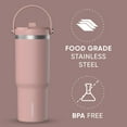 thumbnail image 3 of Vaso Hydrapeak Nomad de 950 ml con asa y tapa con pajita, palisandro, 3 of 9