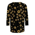 thumbnail image 3 of SHE IS My Orders Placed Crewneck T Shirts for Women Plus Size Womens Long Sleeve Tops Dressy Casual Fall Long Sleeve Blouses for Women Dressy Black Vintage Shirts for Women Trendy, 3 of 4