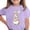 E270-Purple, variant on hengsof Girls Easter Graphic Short Sleeve T-Shirt,Holiday Themed Casual Crew Neck Top,Children Soft and Comfortable Shirt Ages 3-15
