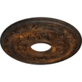 thumbnail image 3 of Ekena Millwork 15 3/8"OD x 4 1/4"ID x 1 1/2"P Baltimore Ceiling Medallion (Fits Canopies up to 5 1/2"), Hand-Painted Rust, 3 of 6