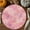 Pink, variant on Rainbow Paint Drip Round Braided Placemats 13", 1 Pack Boho Colorful Watercolor Splatters Heat Insulation Place Mats Washable Non-Slip Table Mats for Kitchen Dining Party
