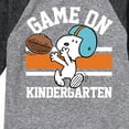 thumbnail image 3 of Peanuts - Game On 1st Kindergarten - Toddler And Youth Raglan Graphic T-Shirt, 3 of 5