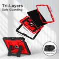 thumbnail image 2 of Decase Shock-Resistant Rugged Case for iPad Air 11 inch Case M3/ M2 (2025/2024) with Kickstand & Shoulder Strap,Tri-Layer PC+TPU Back Cover,Heavy Duty Protective Case for iPad Air 6th Generation,C, 2 of 9