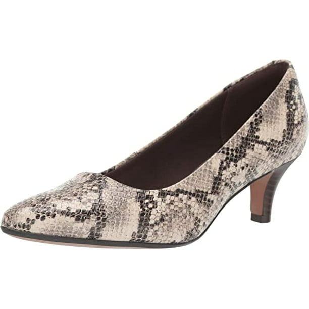 Clarks 26146450: Linvale Taupe Snake Shoe (9.5 B(M) US Women) - Walmart.com