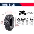 thumbnail image 3 of EastVita ATV Tires, All Terrain ATV UTV Mud Trail Tires(Set of 2, Tubeless), 3 of 5