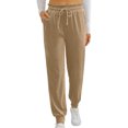 thumbnail image 2 of Frostluinai Sweatpants For Womens Cargo Pants Drawstring Pants For Women Corduroy High Waisted Business Casual Pants Work Pants With Pockets, 2 of 9