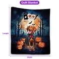 thumbnail image 5 of Happy Halloween Vampire Vizsla BOO with Pumpkins Fun and Spooky Quilt Blanket Vizslas Dog Lover Gifts Idea Cozy Comforter Throw Blanket - 00018, 5 of 5
