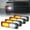White/Amber, variant on Xprite Alert 12 Series Universal Amber LED Emergency Strobe Light Flash Kit -4pcs