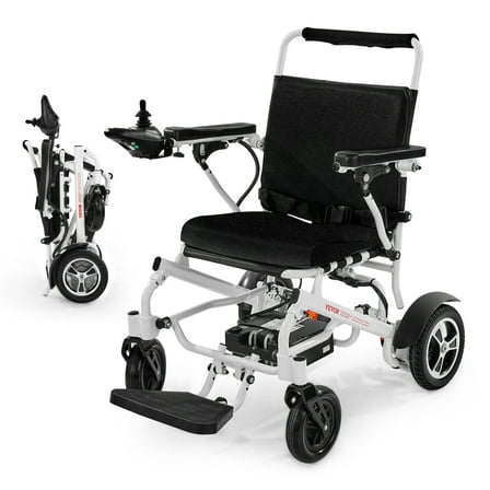 VEVOR Electric Wheelchair for Adults, 300lbs Capacity, Foldable & Lightweight Motorized Wheelchair, 13-Mile Long Travel Range, All-Terrain Powered Chair, Portable 21 inch Seat for Seniors & Disabled
