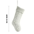 thumbnail image 3 of JeashCHAT Christmas Stockings 18 Inches Cable Knitted Large Size Xmas Hanging Stocking Gifts Decorations Candy Bag Socks Gift Bag Socks for Family Holiday Xmas Party, 3 of 5