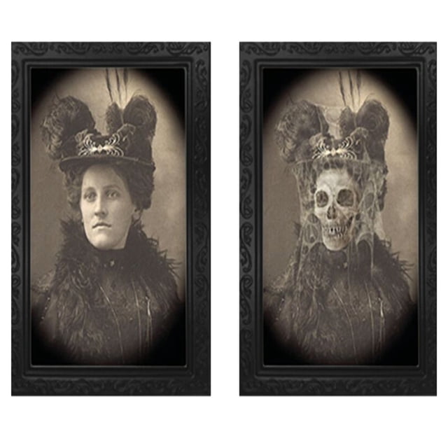 Horror Picture Frame Lenticular 3D Changing Face Scary Portraits Haunted Spooky