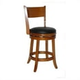 thumbnail image 2 of Home Square Palmetto 24" Swivel Counter Stool in Fruitwood - Set of 2, 2 of 2