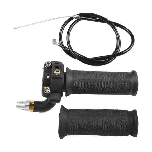 1 Pair Atv Pocket Dirt Bike 49Cc 2-Stroke Throttle Grip Hand Grips with Cable