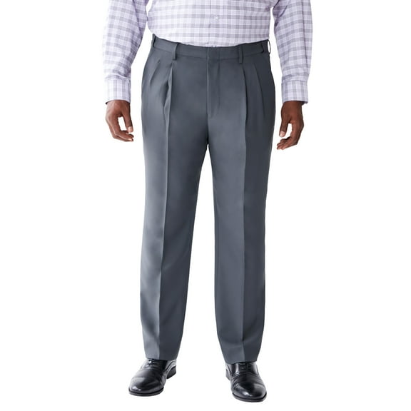 KingSize Men's Big & Tall Easy Movement Pleat-Front Expandable Dress Pants