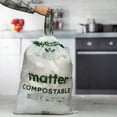 thumbnail image 5 of Matter Compostable 13-Gallon Tall Kitchen Trash Bags with Drawstring, 20 Count, 5 of 9