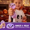 thumbnail image 6 of Halloween Purple Bat Dumpling Squishy Glitter Stress Relief Squeeze Fidget Ball in Steamer Container, Spooky Party Favors Goodie Bag Fillers, 1 Pack, 6 of 6