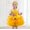 Yellow, variant on July 4Th Toddler Girls Dress up Clothes for Play Children's Full Moon Dress Girls Cake Dress Children's Birthday First Birthday Dress Dress