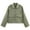 Green, variant on GEWSEY Women's Casual Lapel Pocket Zipper Long Sleeve Jacket Loose Fit Short Coats (Black, L)