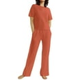 thumbnail image 3 of Pyhlmscde Linen Sets for Women 2 Piece, Womens Jumpsuit, Women 2 Piece Outfits Sets, 3 of 6