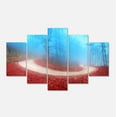 thumbnail image 2 of Curved Road in Autumn Forest - Landscape Photo Canvas Art Print, 2 of 3