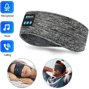 Sleep Headphones Bluetooth Headbands, Wireless Soft Sleeping Headphone with Ultra-Thin HD Stereo Speakers for Side
