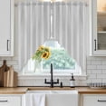 thumbnail image 6 of Gray Stripes Swag Valances for Windows, Kitchen Curtains 36 Inch Length 2 Panels Set, Vintage Minimalist Lines Texture Short Curtains for Small Windows Rod Pocket Cafe Curtains Drapes 28"x36", 6 of 8
