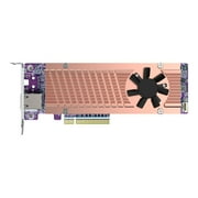 QNAP Dual M.2 2280 PCIe Gen4 NVMe SSD & Single-port 10GbE Expansion Card