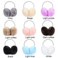 thumbnail image 2 of Winter Female Cold Proof Ear Protection Plush Earmuffs Faux Rabbit Fur Warm Earmuffs Ear Bag WHITE, 2 of 8