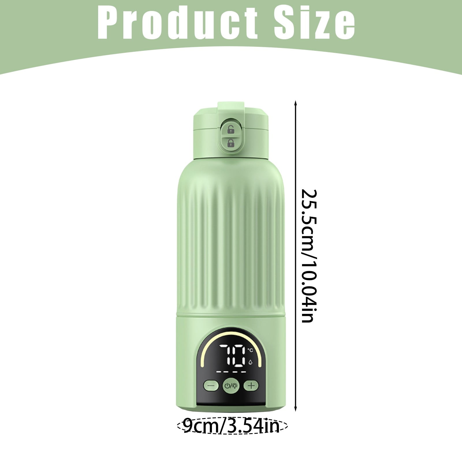 Wireless Constant Temperature Milk Cup,Portable Bottle Warmer Bottle Warmer For Travel Fast Heating For Breast Formula & Water Long Battery Life &Large Capacity Suitable For Baby Outdoor