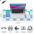 thumbnail image 5 of Functional and Stylish! Pastel Checkered Desk Mat - Aesthetic Office Decor, Extra Large Mouse Pad, Laptop Pad, Game Mat, Sized 31.5x11.8in., 5 of 7