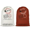 thumbnail image 2 of Holiday Drawstring Bag X2 - Christmas Bag Santa Sack Canvas Bag For Gifts Santa Sack Special Extra Large Size 27.5, By PRYESS, 2 of 8