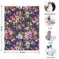 thumbnail image 4 of Pioneer Flower Floral Print Pattern Blanket,Comfortable Soft Flannel Throw Blanket,All Season,Warm Lightweight Blankets for Sofa Bed Couch Living Room Chair,30"x40", 4 of 4