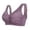 Purple, variant on Bras for Women Bra Women’s Soft Front Closure Bralette Floral Print Wire Vest Style Plus Size Pink 42/95
