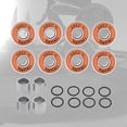 thumbnail image 3 of Juego De 8 Rodamientos De Skateboard Abec 11 Con Espaciadores, Arandelas Naranja Sunnimix Rodamiento de patineta, 3 of 8