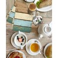 thumbnail image 4 of Farmhouse Teal Brown Kitchen Dish Towels for Drying Dishes Set of 4, Ombre Wooden Vintage Waffle Weave Microfiber Hand Tea Bathroom Towels Quick Dry & Absorbent Towel 15.7x23.6, 4 of 7