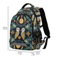 thumbnail image 2 of FORMRS Kids School Backpack Elementary Student Unisex Travel Bookbag with Reflective Stripes, Brown Mystical Owls, 2 of 7