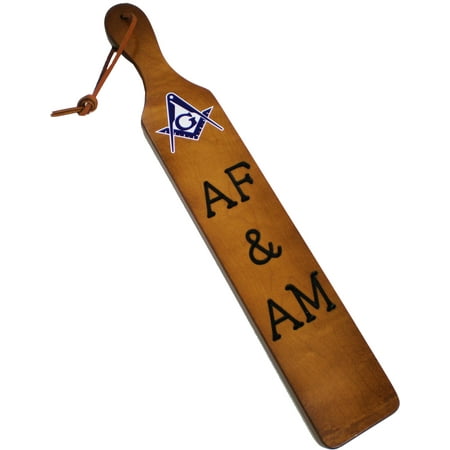 Choose Letter - Mason AF&AM Branded Letters Traditional Paddle [Brown - 22x3.5