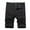 Black, variant on Turilly Men's Shorts Denim Shorts With Micro Elastic Fit Button Zipper Pockets For Casual Pants Shorts