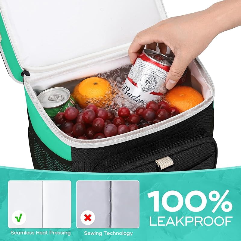Maelstrom Lunch Box for Women, 20L Insulated Lunch Bag Men, Leakproof Double Deck Cooler Bag, Soft Lunch Cooler with Quick Access Flip-Top Lid for Work, Beach,Travel, Camping